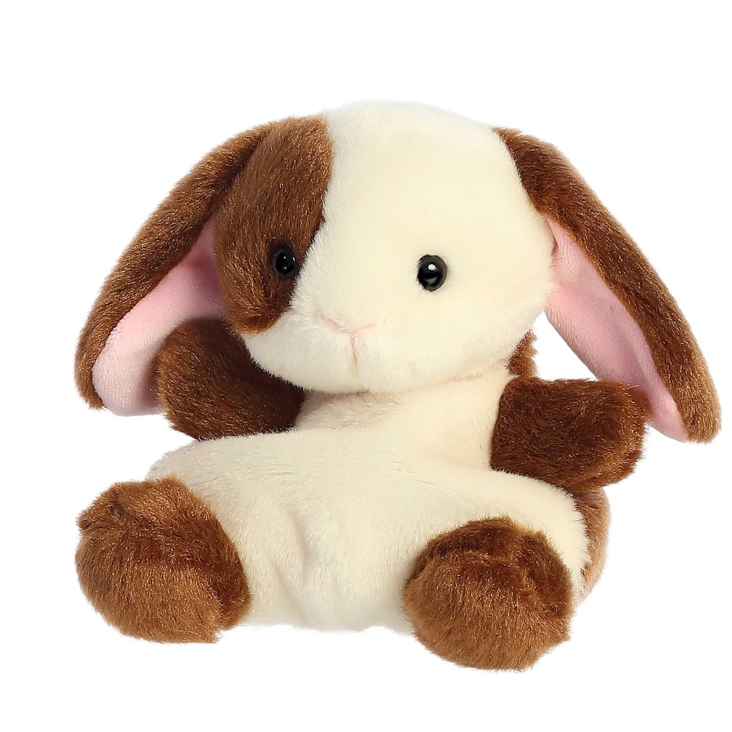 Aurora Adorable Palm Pals Clover Bunny Stuffed Animal – Pocket-Sized Brown Plush, 4.5 Inches