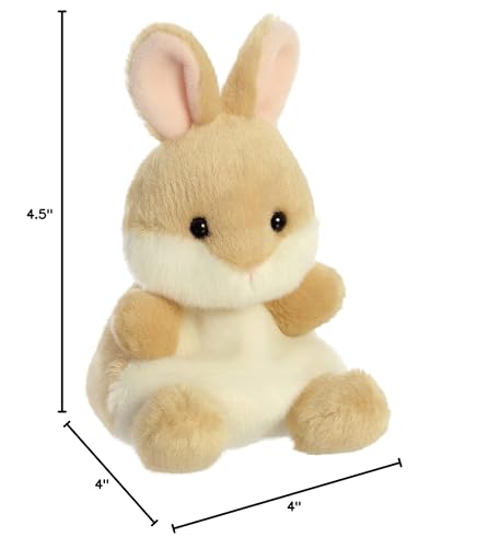 Aurora Palm Pals Ella Bunny Plush - 4.5-Inch Brown Stuffed Animal | Collectible Cuddle Toy
