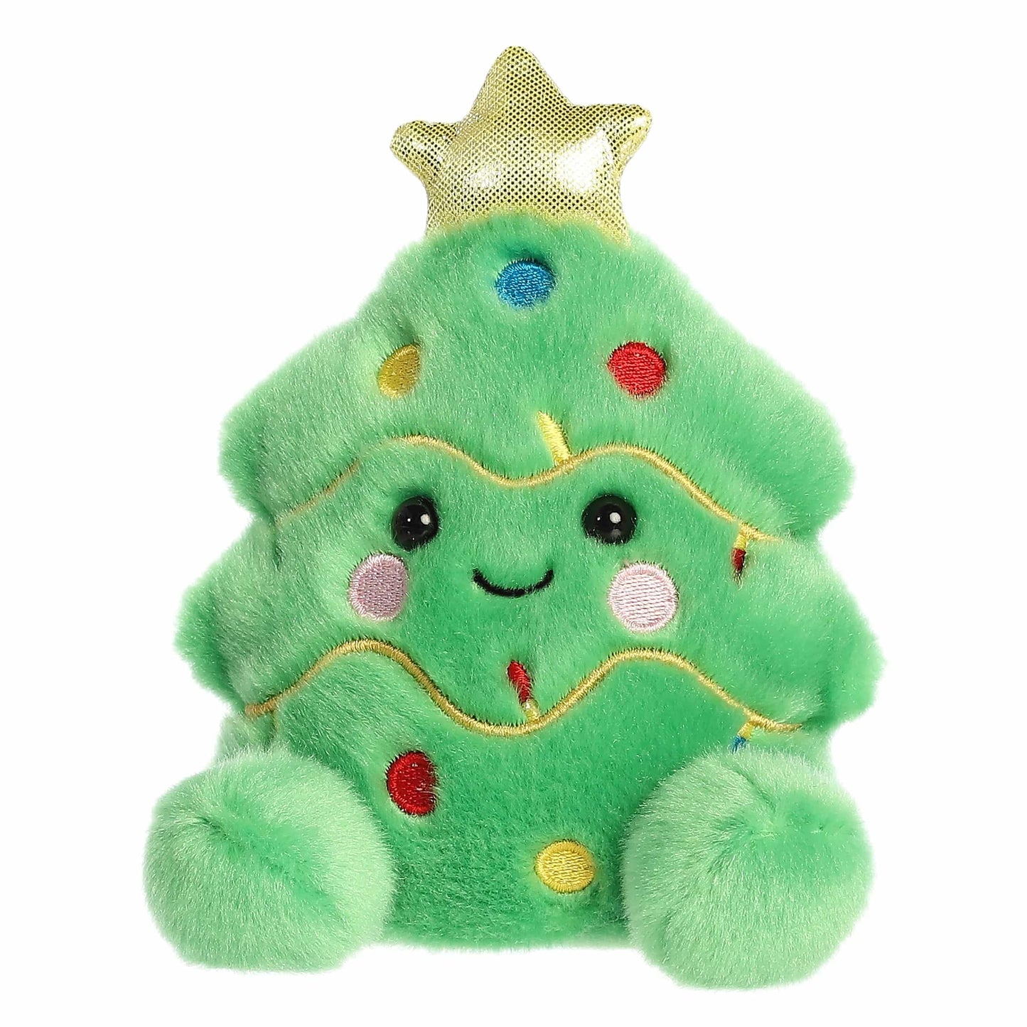 Aurora Festive Palm Pals Douglas Christmas Tree Plush – 5-Inch Green Collectible
