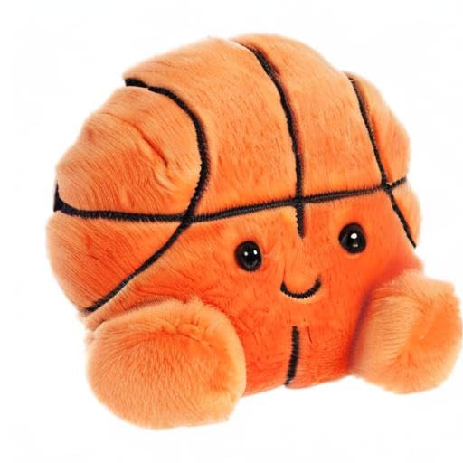 Aurora Adorable Palm Pals Hoops Basketball Plush – 4-Inch Orange Stuffed Animal