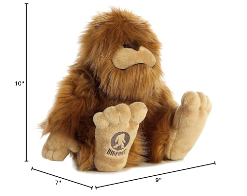 Aurora Mysterious Fantasy Big Foot Stuffed Animal – 10-Inch Brown Plush