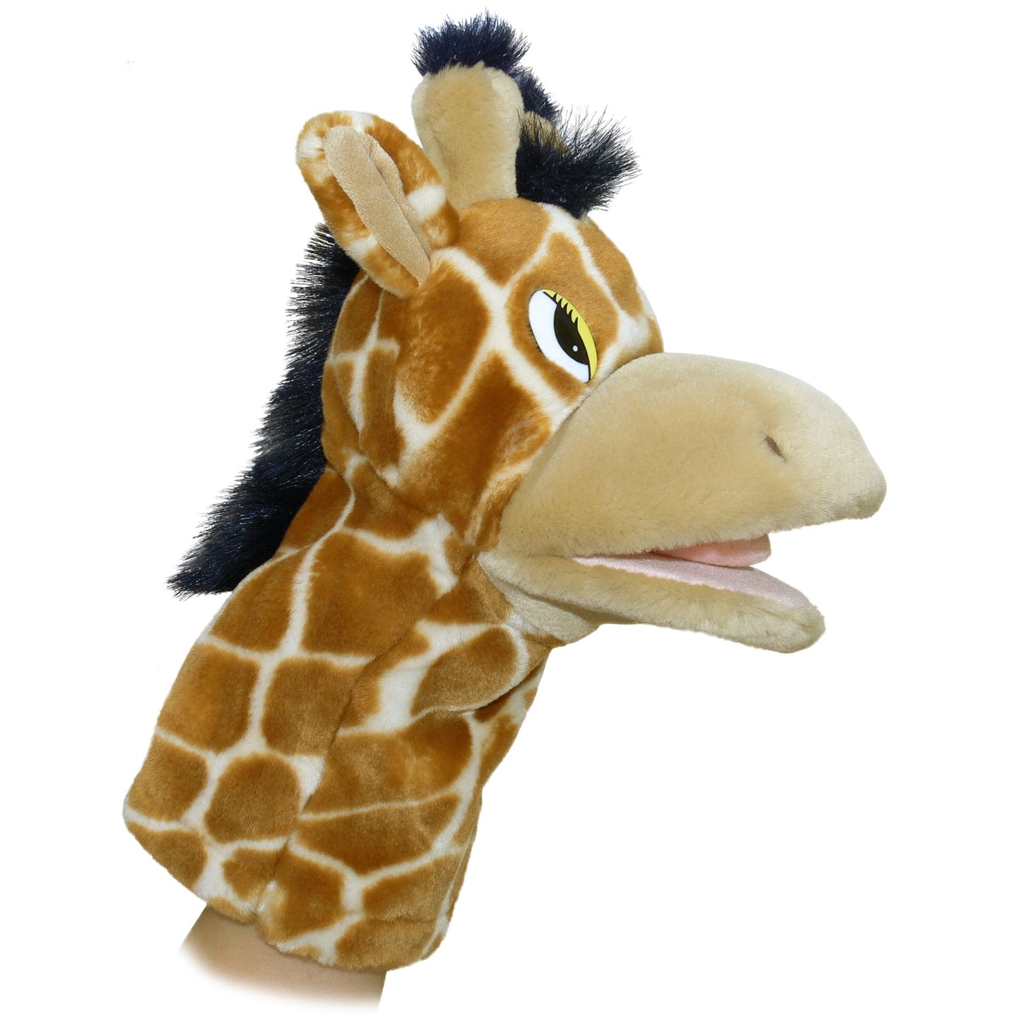 Aurora Jolie Interactive Hand Puppet – 10-Inch Brown Giraffe for Storytelling & Playful Learning