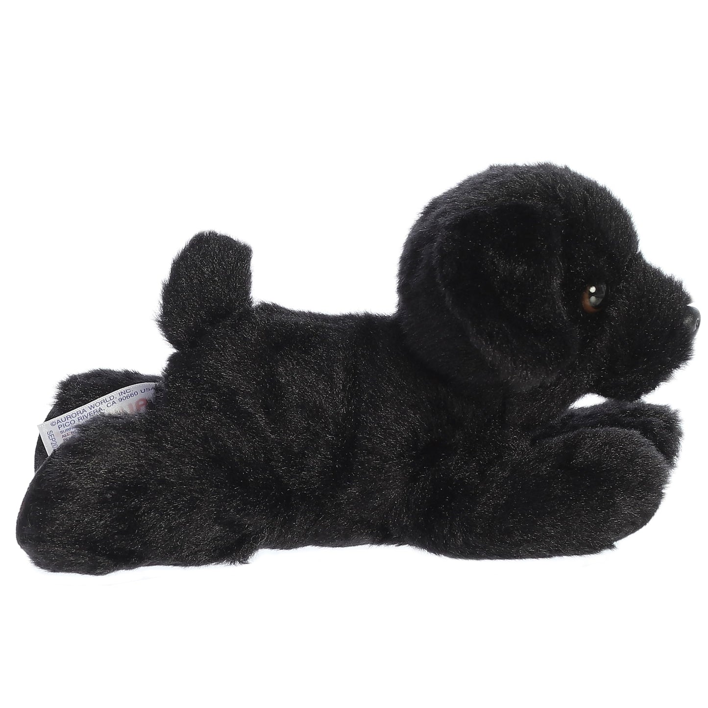 Aurora Mini Flopsie Blackie 8-Inch Black Lab Plush | Adorable Stuffed Animal