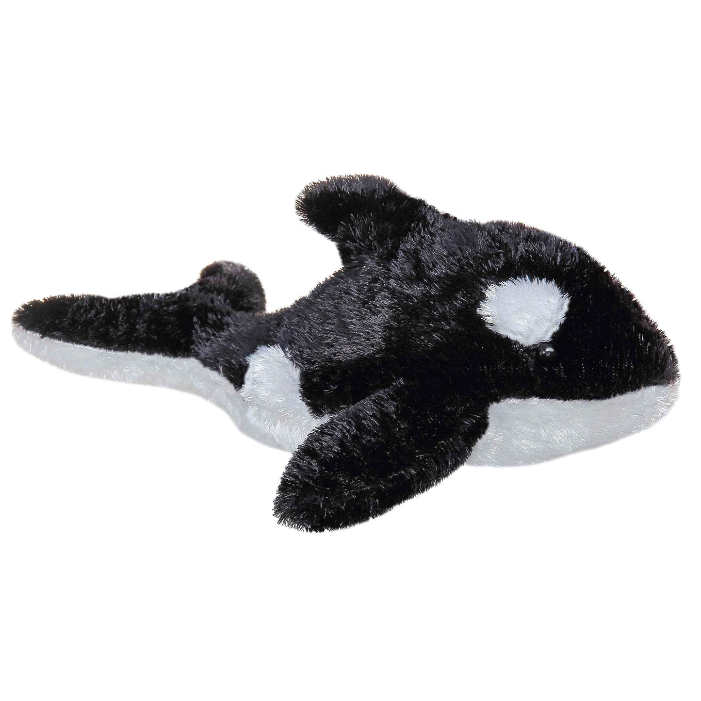 Aurora Adorable Mini Flopsie Orca Plush – 9-Inch Black & White Plush Toy