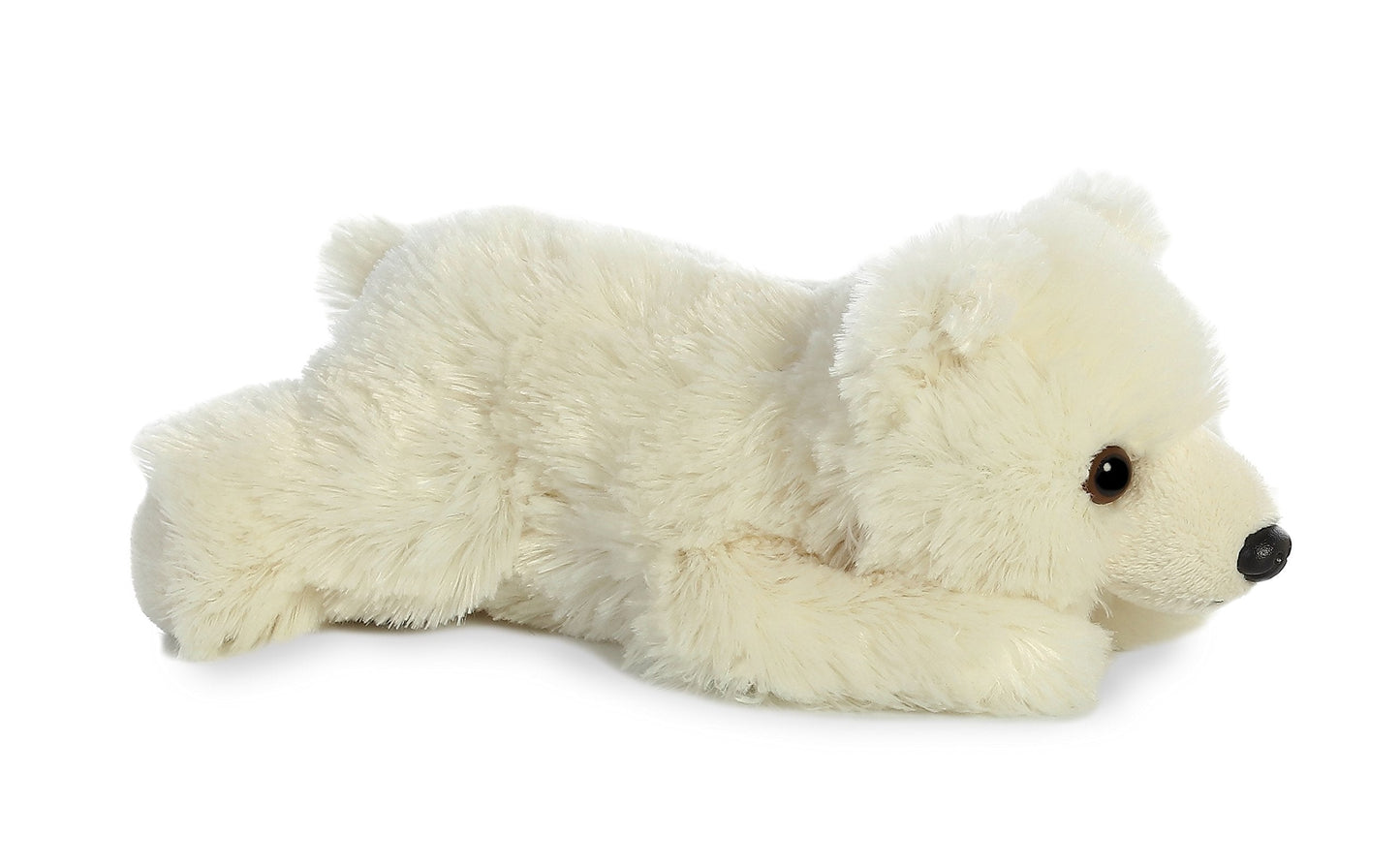 Aurora Mini Flopsie Polar Bear Plush – 9-Inch White Cuddle Toy