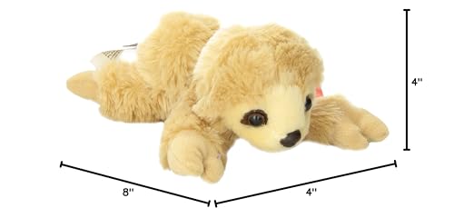 Aurora Mini Flopsie Sloth - 8-Inch Beige Plush Toy