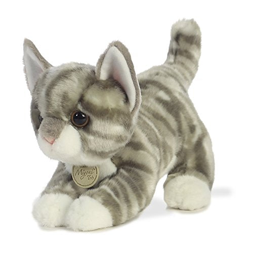Aurora Miyoni 9-Inch Grey Tabby Kitten Plush Toy
