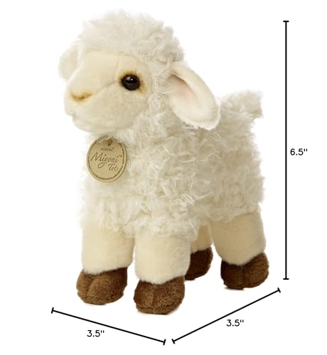 Aurora Miyoni Tots Baby Lamb Plush – 7-Inch, Realistic Detail, Premium Hand-Stitched Craft