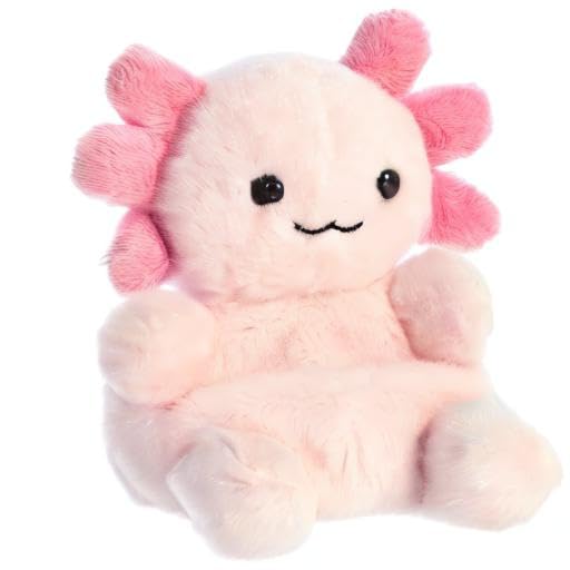 Aurora Palm Pals Ax Axolotl Plush — 5-Inch Pink Collectible Toy