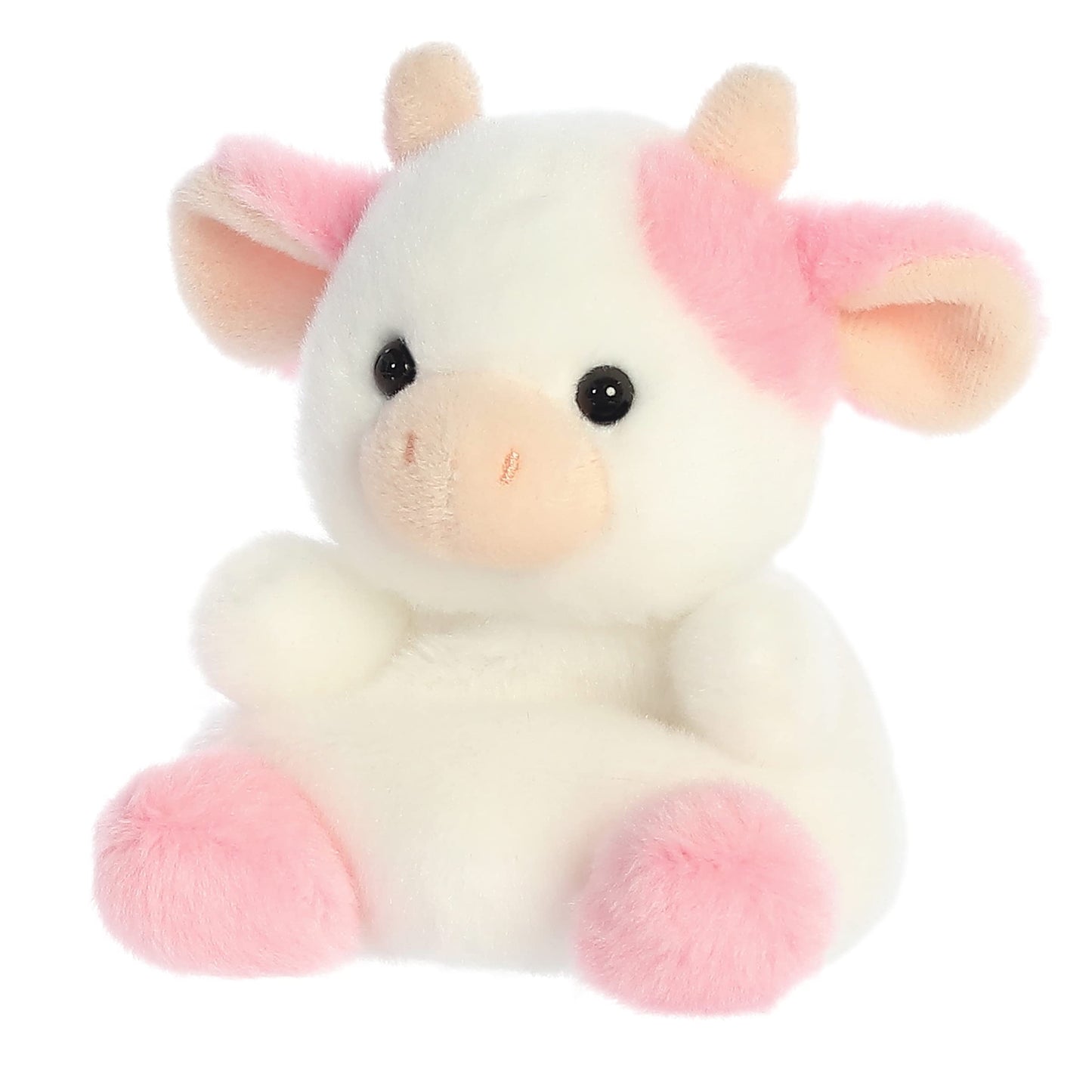 Aurora Belle Strawberry Cow Palm Pal Plush – 5-inch Pink Collectible