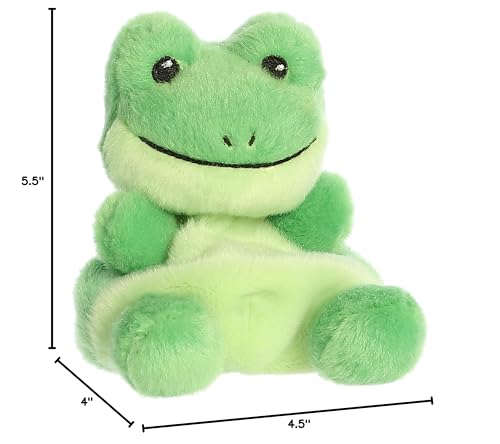 Aurora Palm Pals Ribbits Frog Plush - 5.5 Inch Green Collectible Stuffed Animal