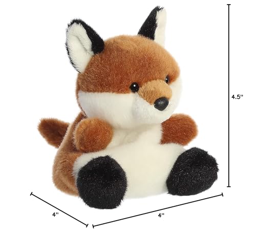 Aurora Palm Pals Sly Fox Plush — 4.5-Inch Collectible Stuffed Animal