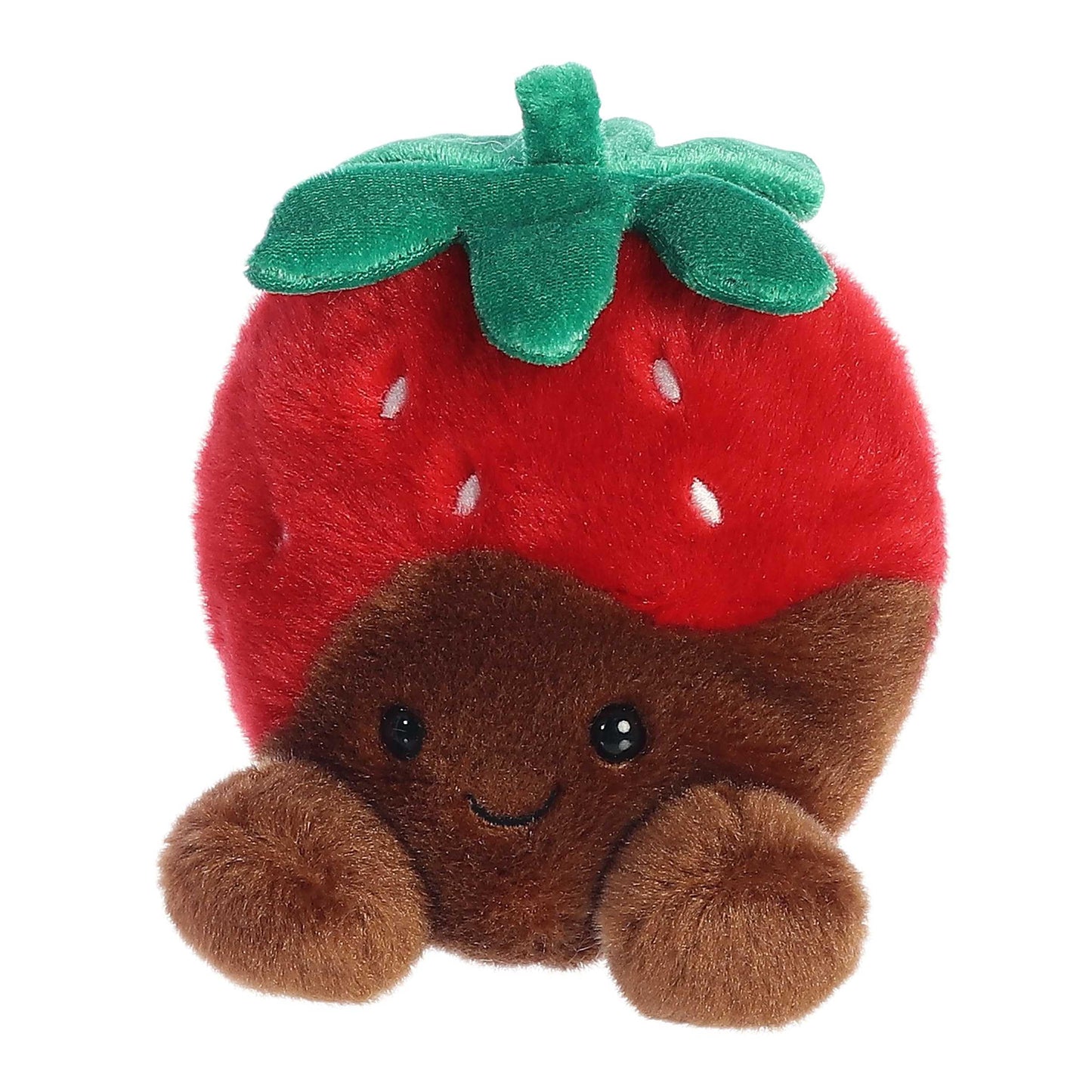 Aurora Adorable Palm Pals Valentino Chocolate Strawberry Plush – 5-Inch Red Pocket-Sized Collectible