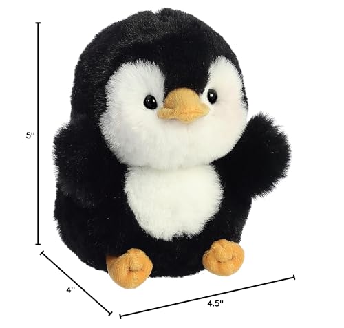 Aurora Playful Rolly Pet Peewee Penguin™ – Compact 5-Inch Plush for On-The-Go Fun