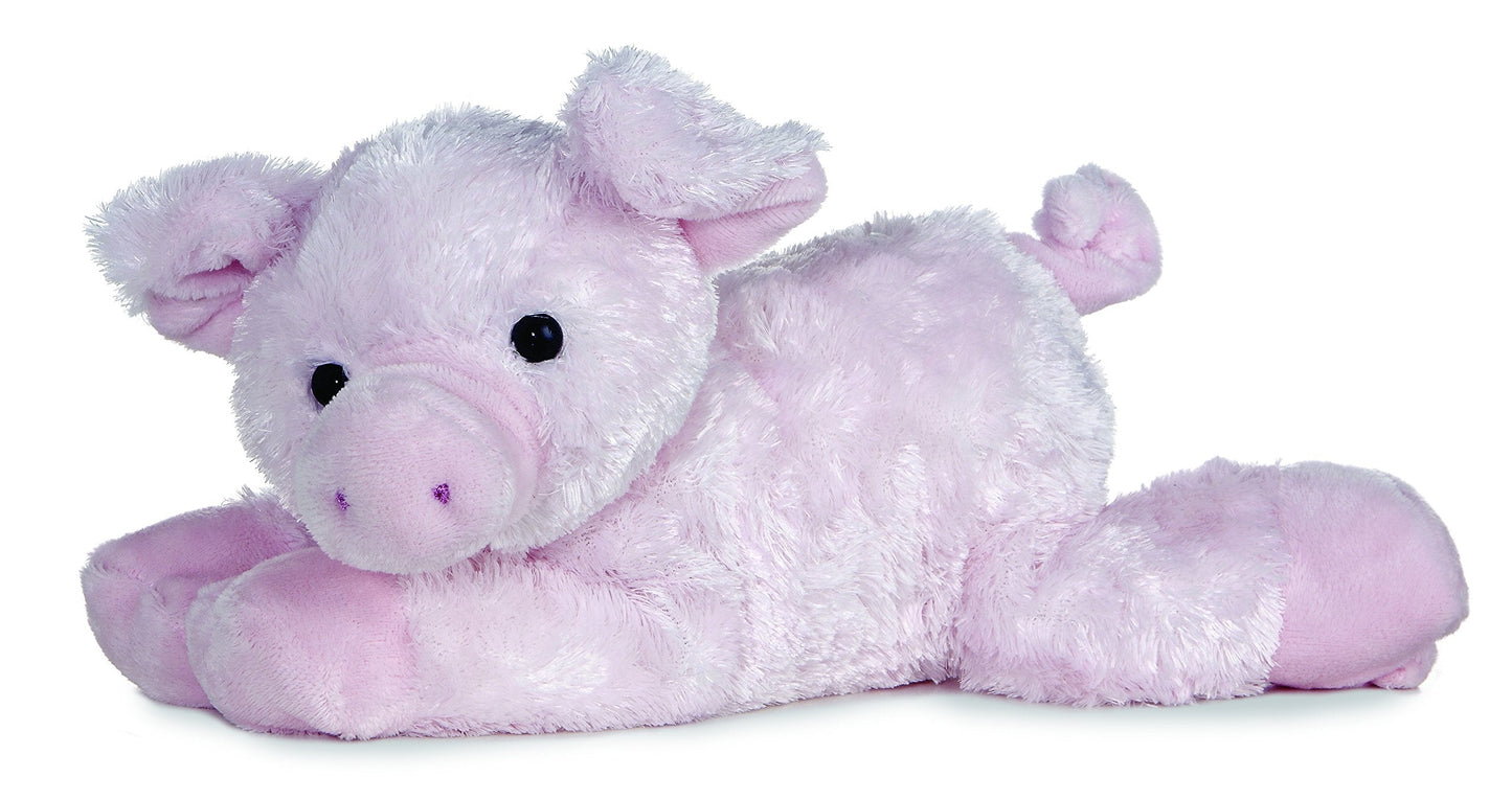 Aurora Piggolo Flopsie 12-Inch Pink Stuffed Animal – Playful, Lovable Companion