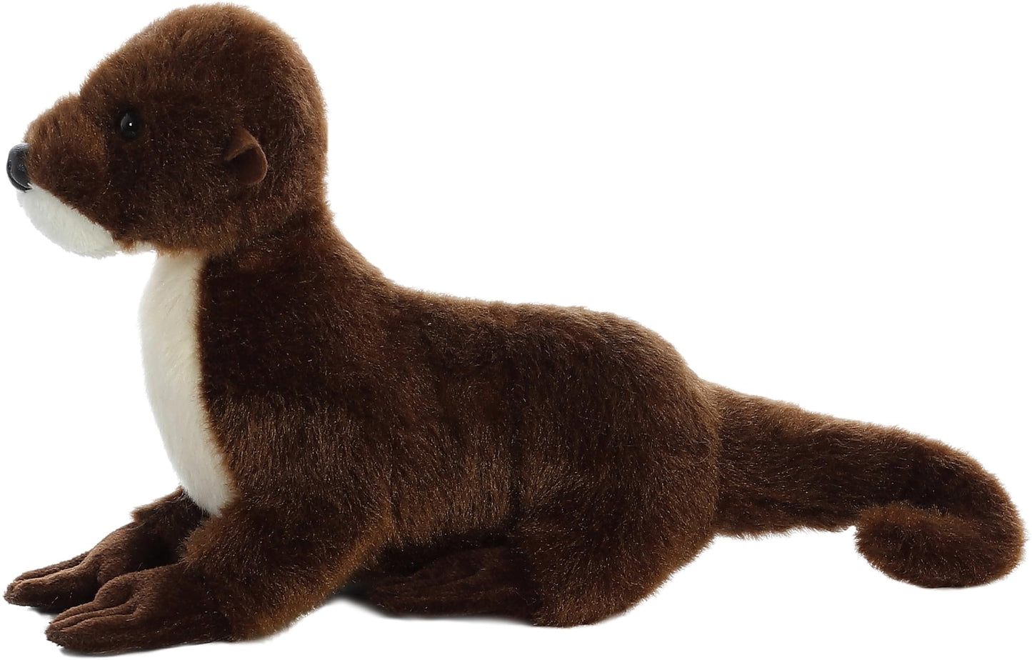 Aurora Adorable Mini Flopsie Sliddy Otter Plush - 10 Inch Brown