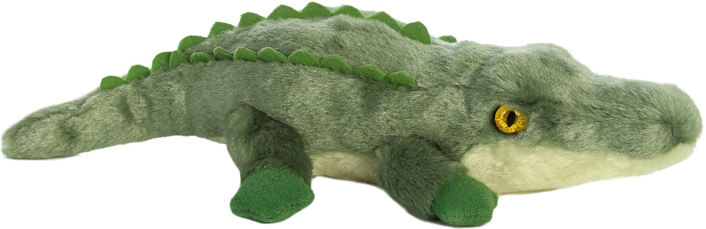 Aurora Adorable Mini Flopsie Swampy Stuffed Alligator Plush – 10-Inch Green Toy for All Ages