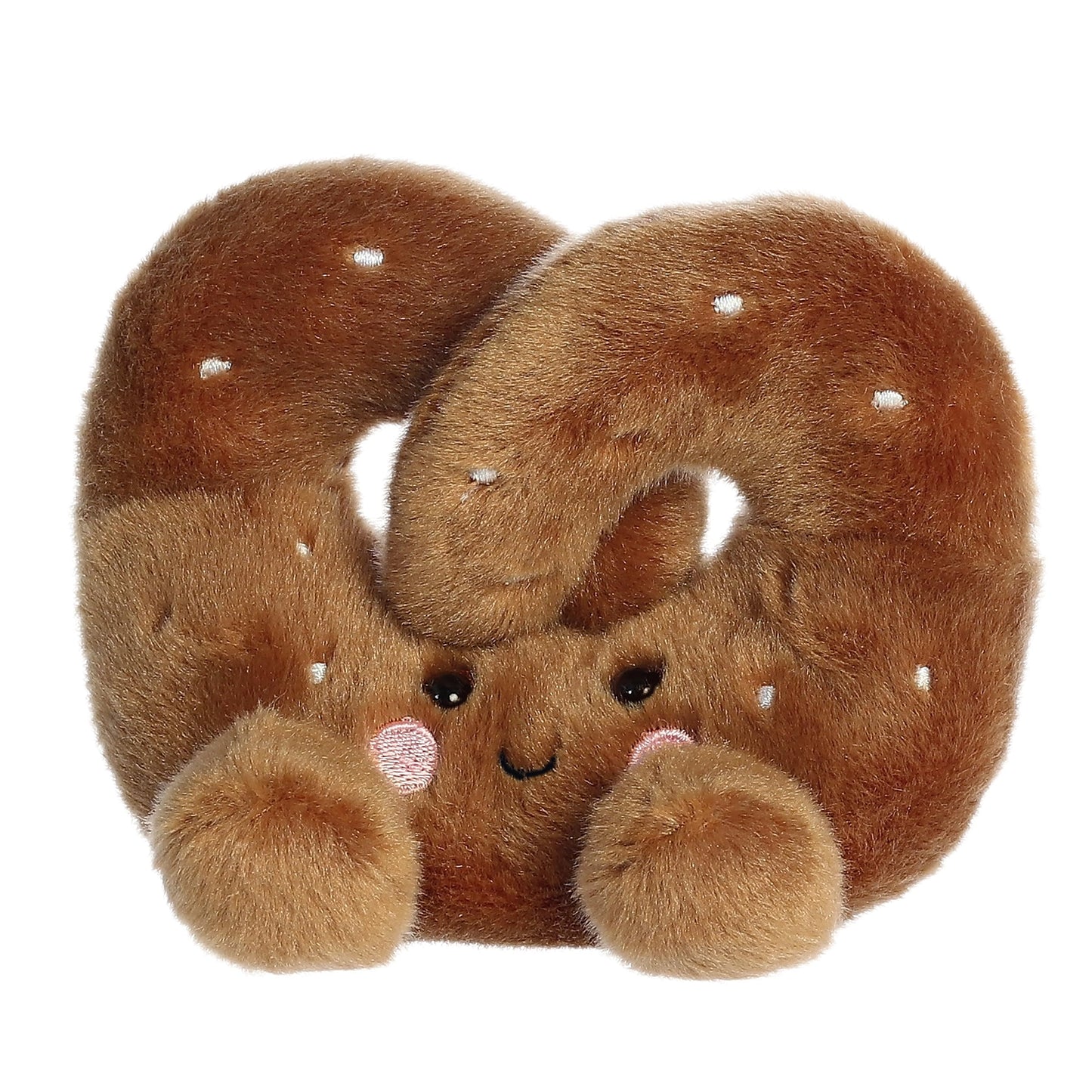 Aurora Palm Pals Twist Pretzel Plush – 5.5-Inch Stuffed Animal, Collectible Fun