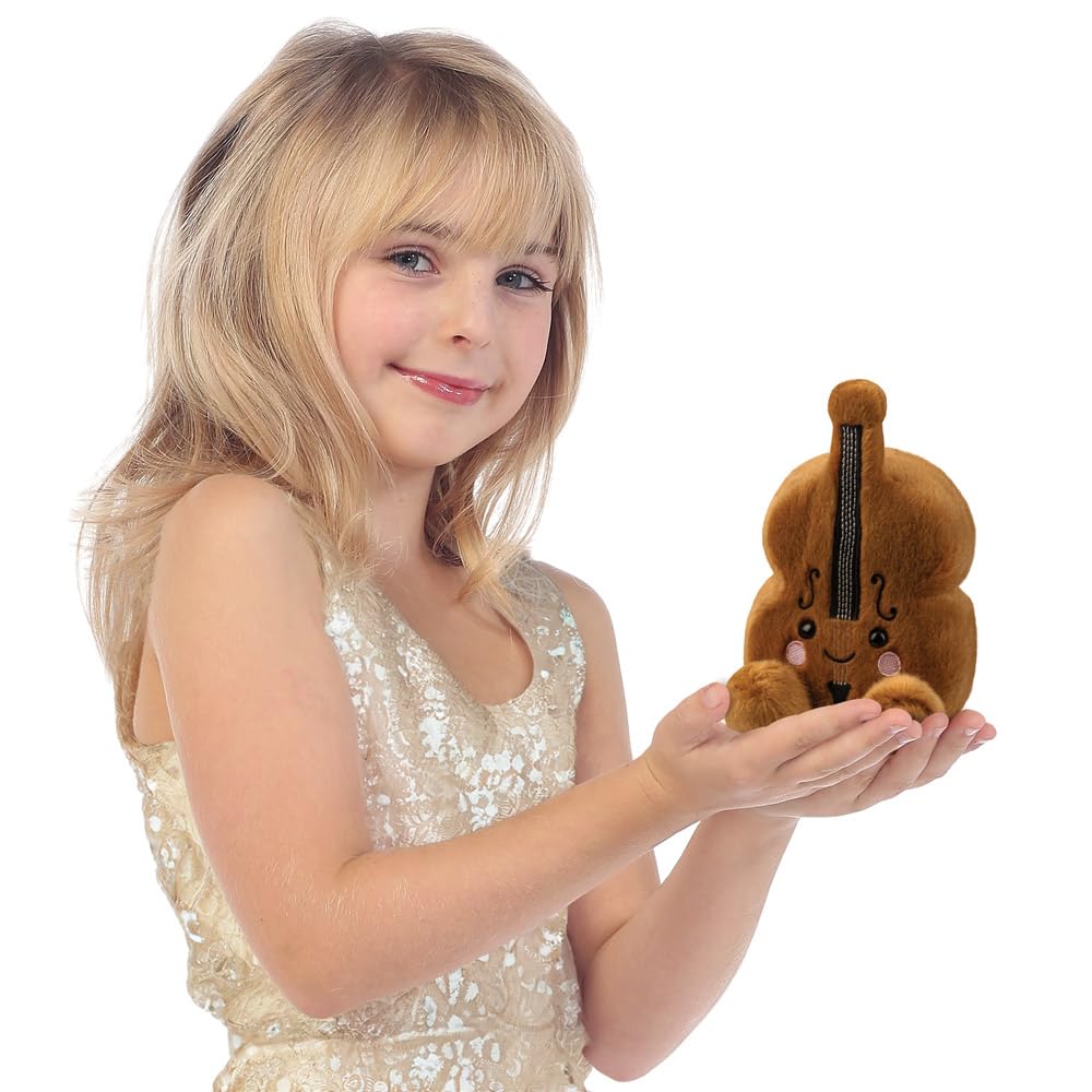 Aurora Palm Pals Vanessa Violin Soft Toy — 13 cm Brown Plush