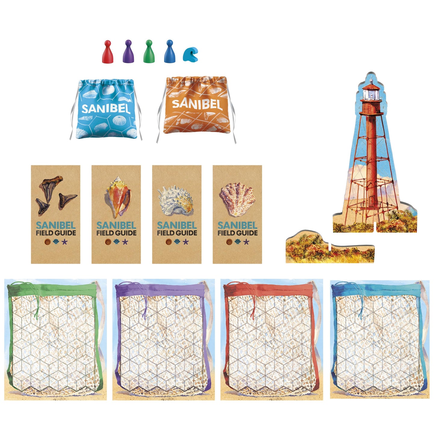 Avalon Hill Sanibel — Beach-Themed Tile-Laying Game for 2-4 Players
