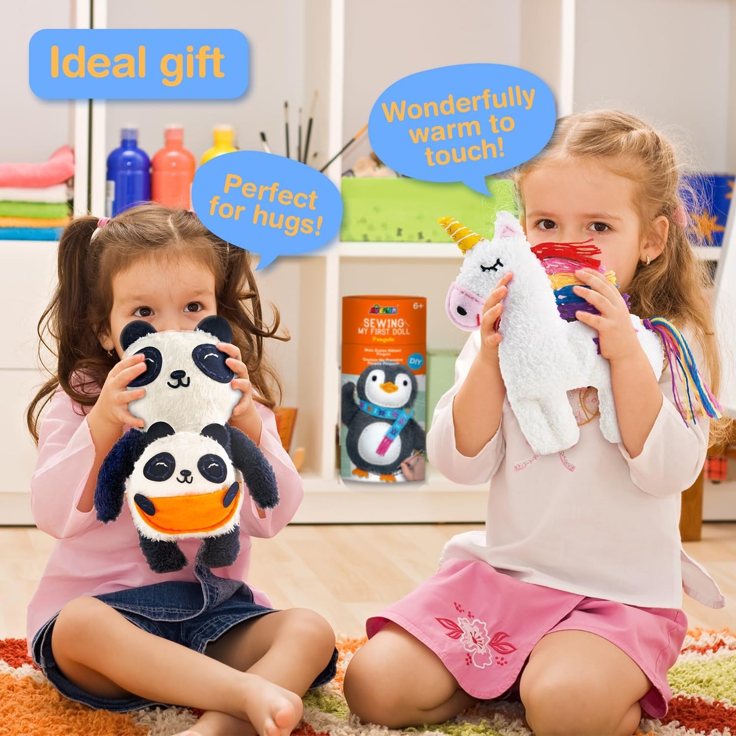 Avenir My First Sewing Kit for Beginners 6+ | Plush DIY Animals