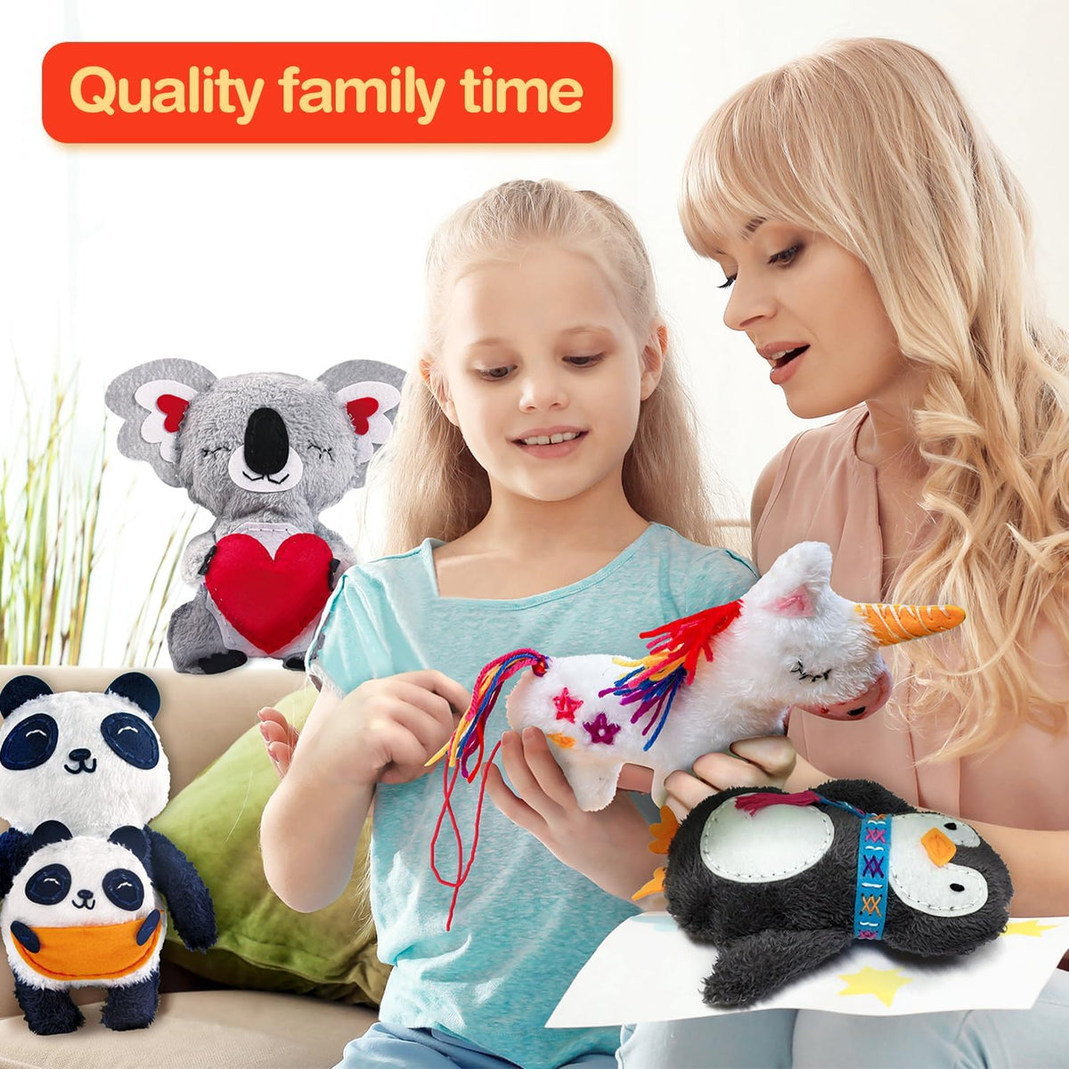 Avenir My First Sewing Kit for Kids 6-12 | Learn to Sew DIY Plush with Safe Tools