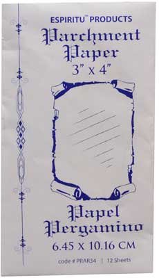 AzureGreen Fortune Telling Parchment Paper Pack – 12 Sheets, 3 x 4 Inches