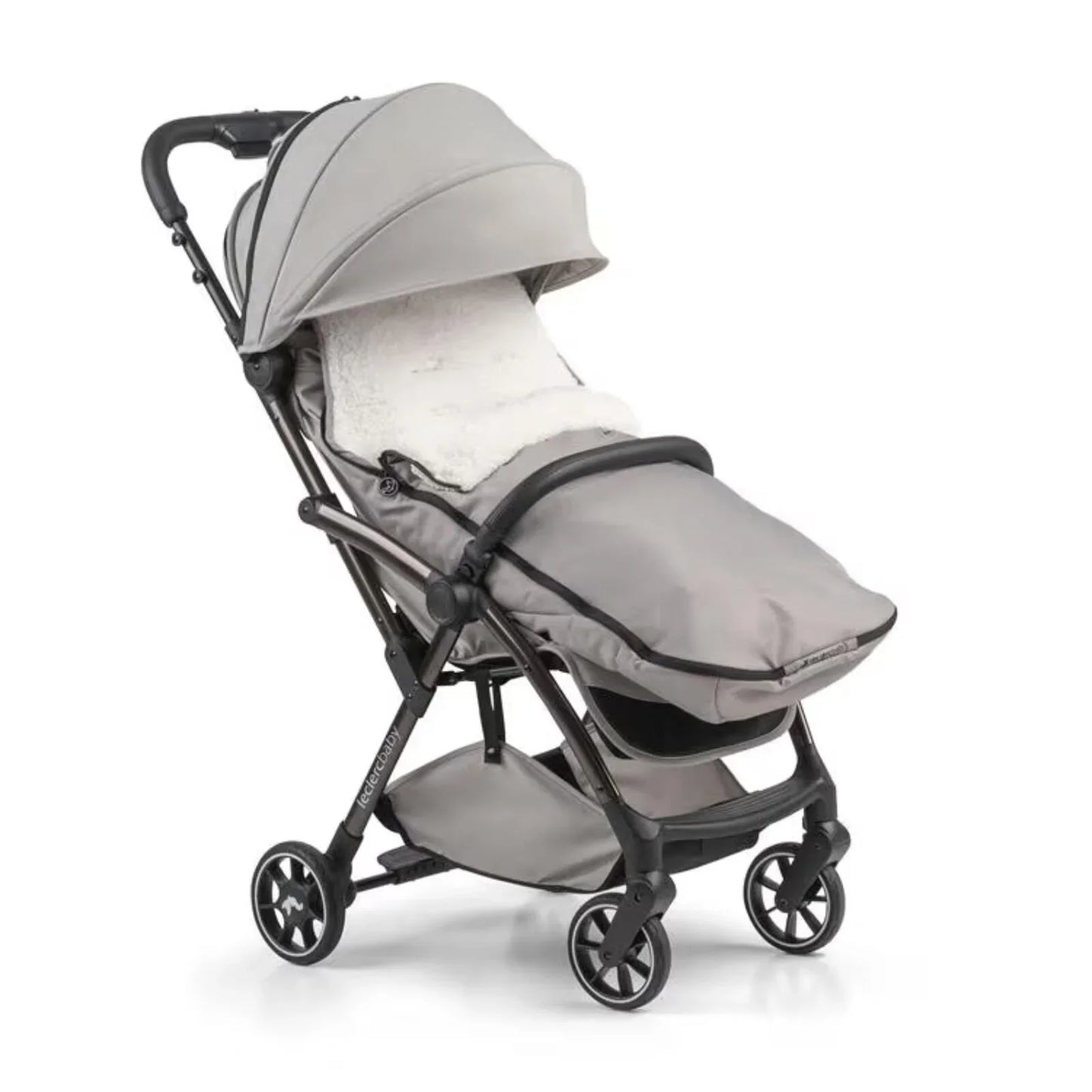 Leclerc Baby Influencer Air Footmuff Teddy - Violet Grey