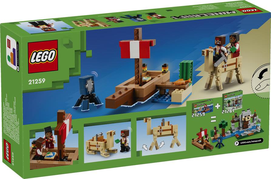 Lego Minecraft 21259 The Pirate Ship Voyage Toy Playset for Ages 8+