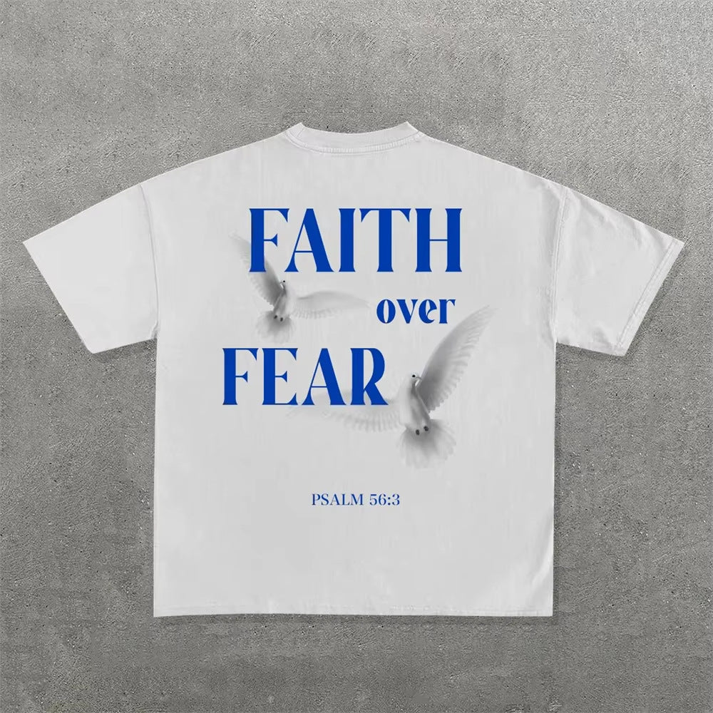 Personality Letter Pattern Oversized T-shirt Men