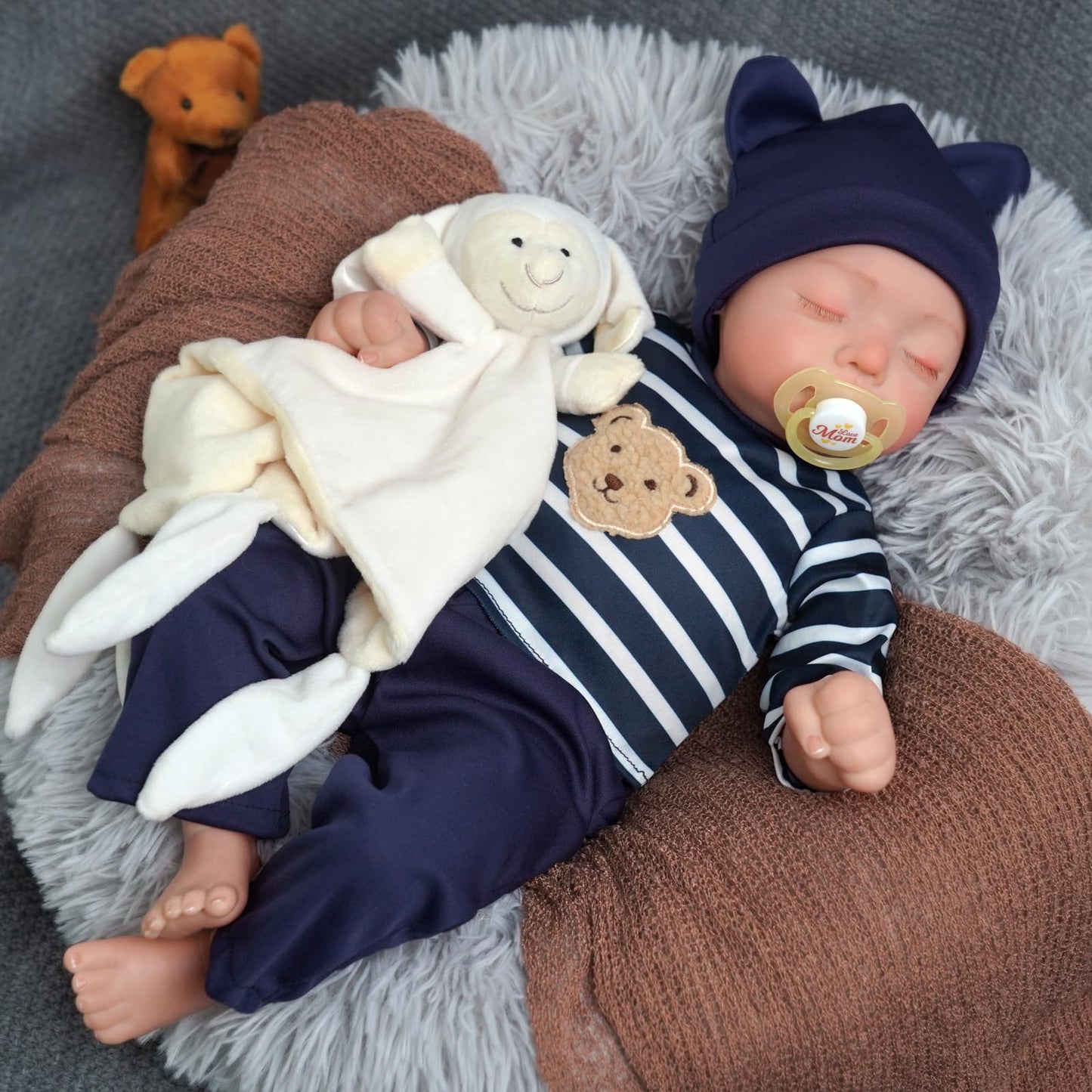 BABESIDE Kai 17-Inch Realistic Heartbeat Baby Doll – Reborn Boy