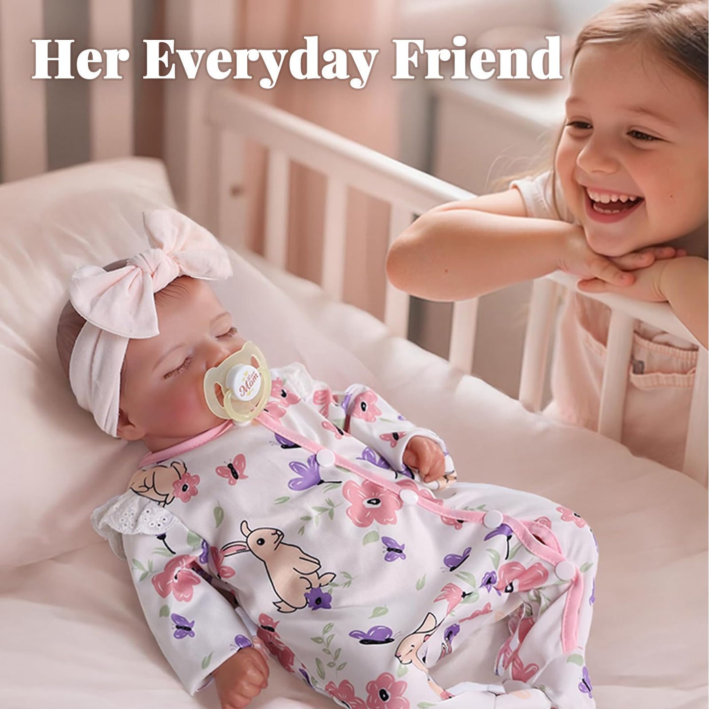 BABESIDE Lifelike Reborn Baby Doll – 20-Inch Realistic Newborn Girl with Poseable Limbs