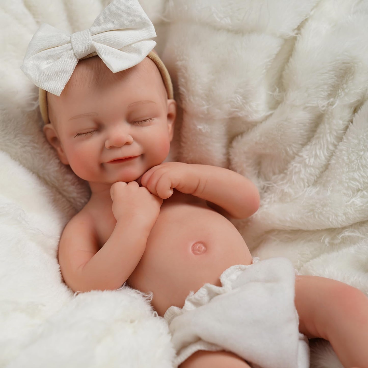 BABESIDE Full Body Silicone Reborn Baby Doll - 12 Inch, 3 lb, Realistic Newborn with Accessories & Gift Box