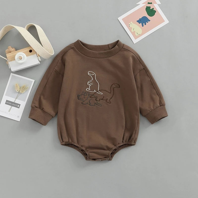 Babies' and Toddlers' Solid Colour One-piece Suit