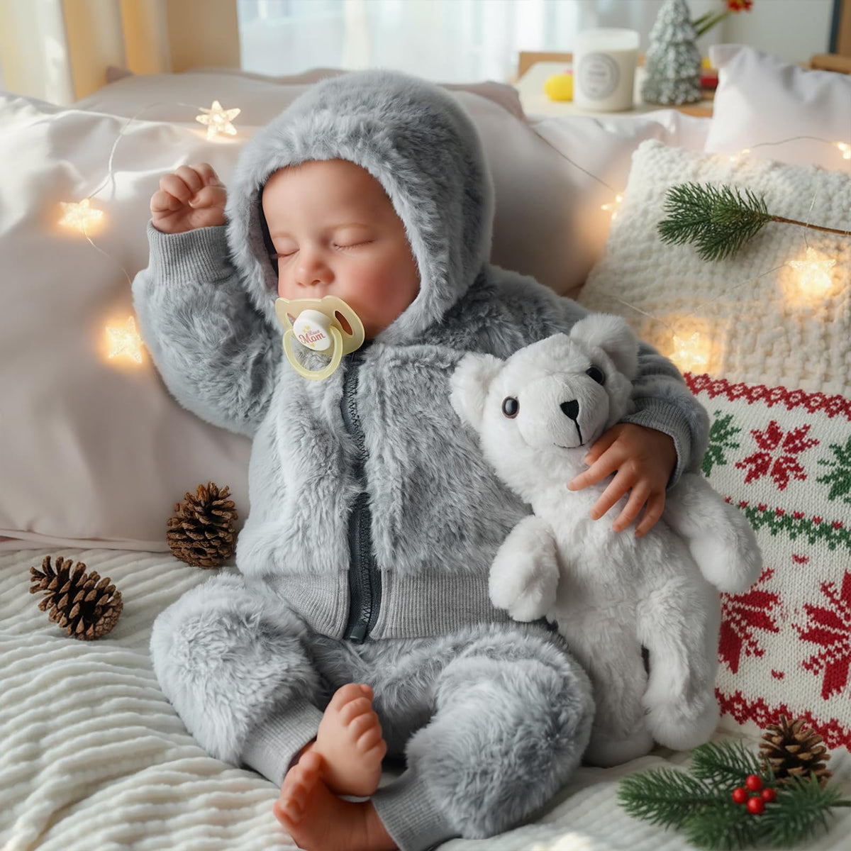 BABESIDE Lifelike Reborn Baby Dolls Boys – 17-Inch Realistic Newborn Vinyl Doll with Gift Box