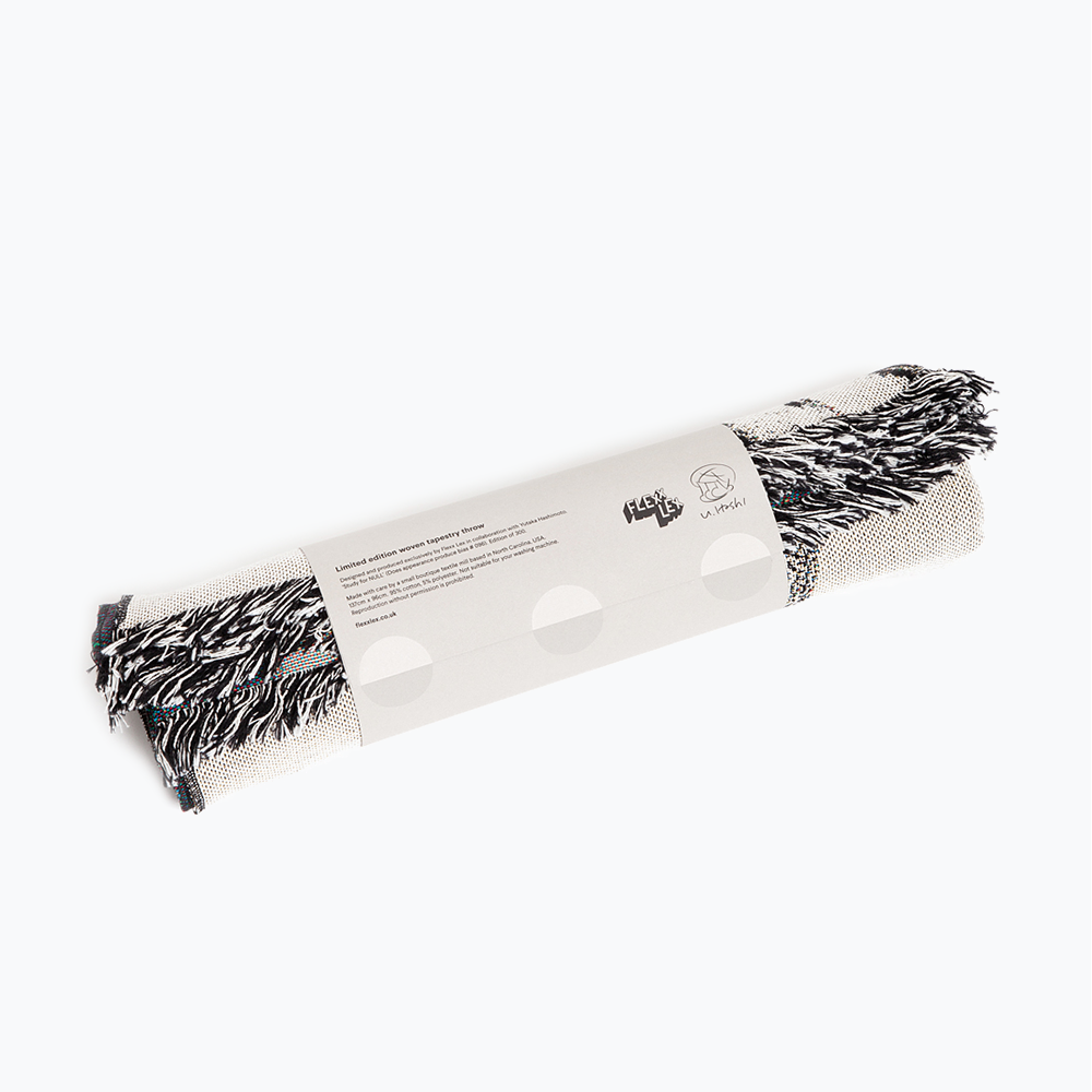 Yutaka Hashimoto - 'Study for NULL' (Does Appearance Produce Bias #096)' Tapestry Throw