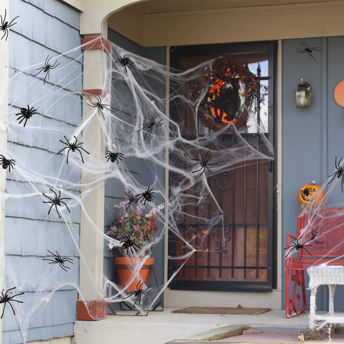 BAINFE 150Pcs Spider Set — Realistic 3 Sizes for Halloween Pranks & Decor
