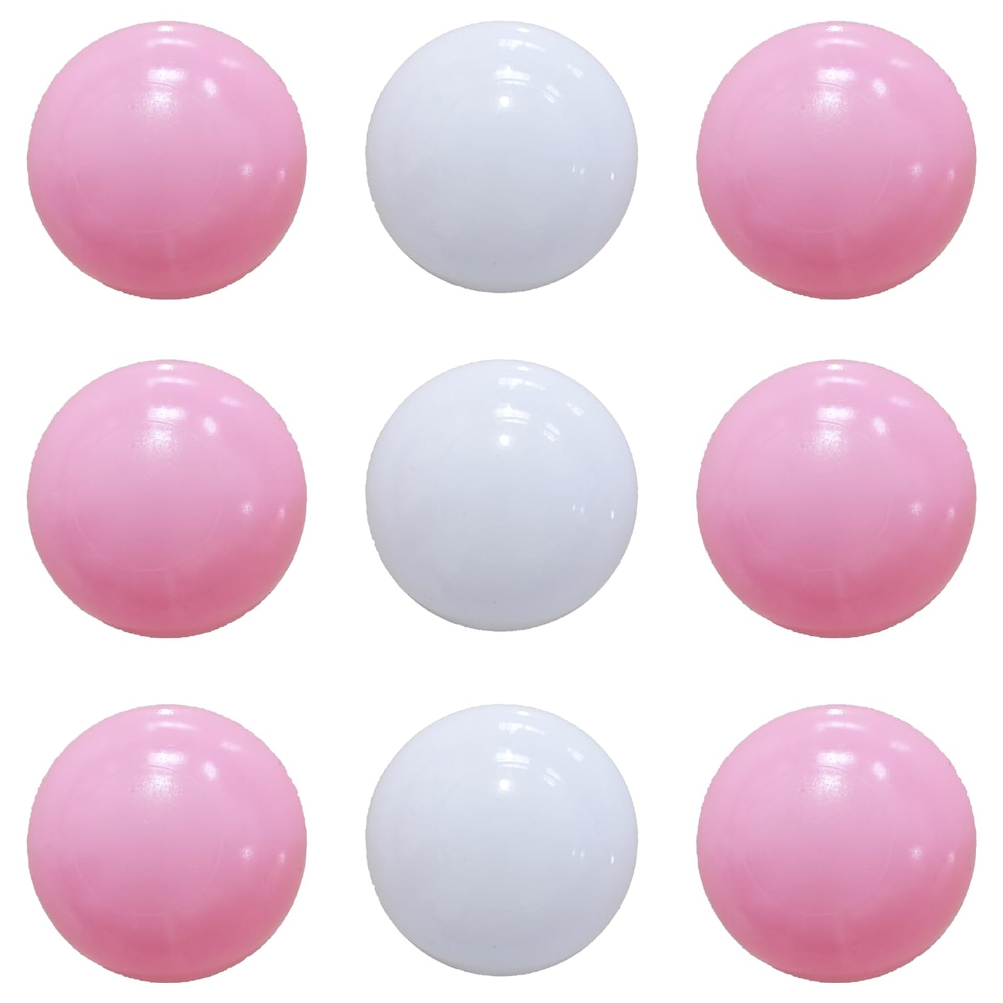 2.2in Ball Pit Balls – 100-Pack (Sweet Pink & White) Non-Toxic & Durable