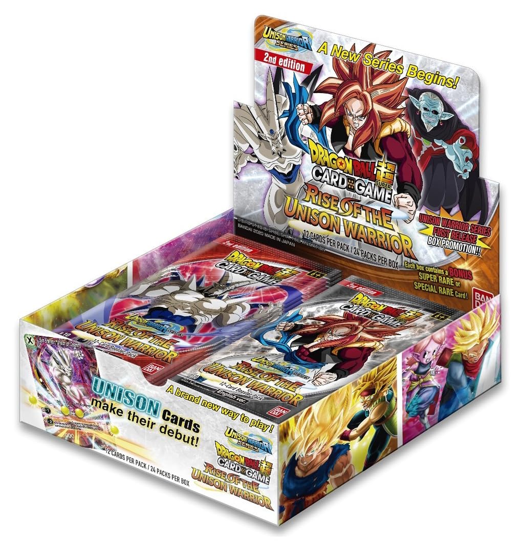 Bandai DBS-B10 Rise of the Unison Warrior 2nd Edition Booster Box (2021) – 164 Cards, 24 Packs