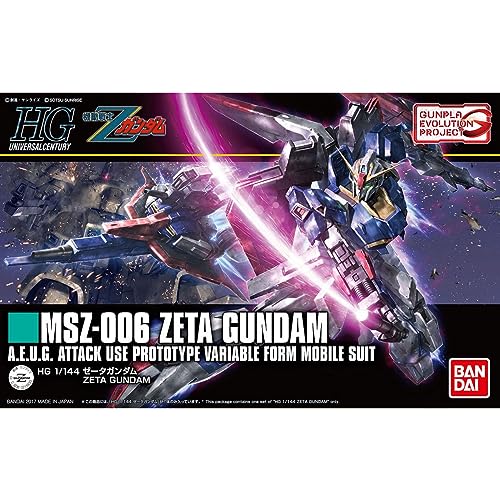 Bandai Spirits Hg 1/144 Zeta Gundam – Highly Articulated HG Model Kit