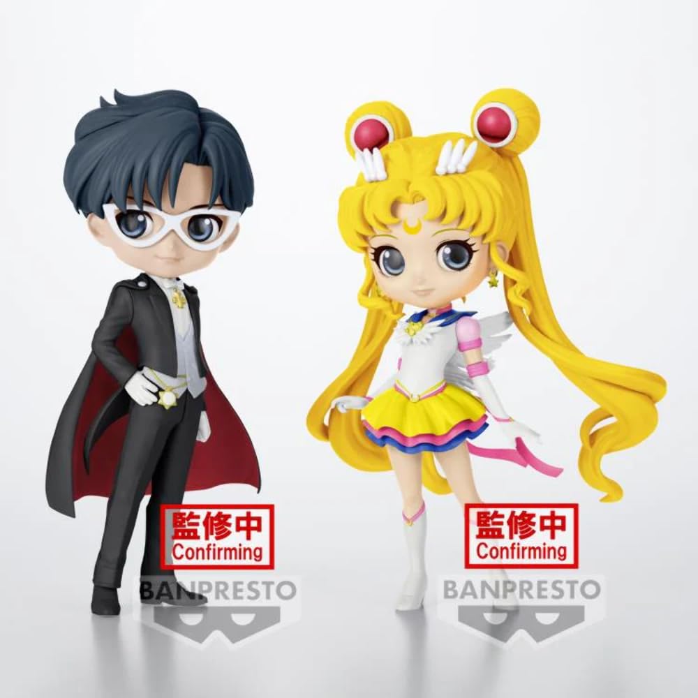 Banpresto Sailor Moon Cosmos The Movie Tuxedo Mask Ver. B Q Posket Figure - 5.9in Tall