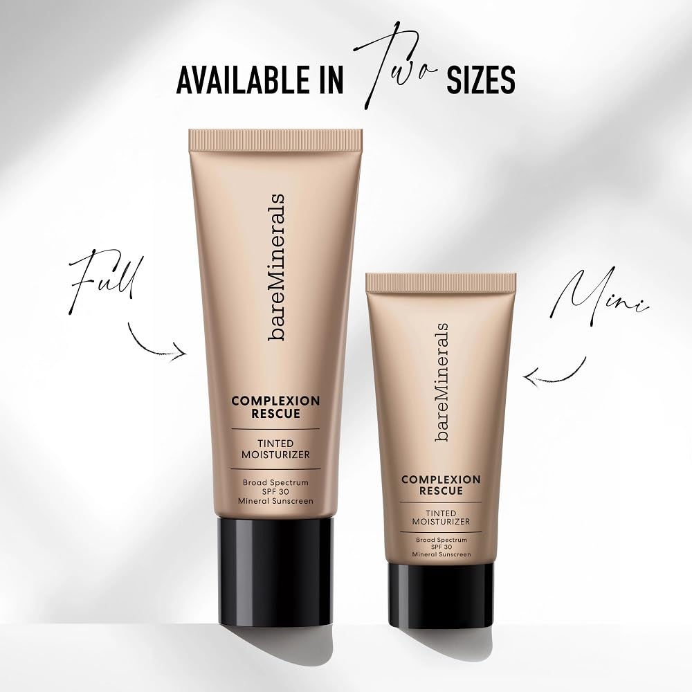 bareMinerals Complexion Rescue Tinted Moisturizer SPF 30 — Travel Size Bamboo 5.5 | Hydration, Glow & Light Coverage