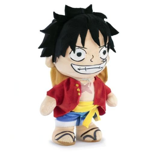 BARRADO One Piece Character Plush 28 cm – Luffy, Sanji, Zoro, Shanks – Super Soft Quality