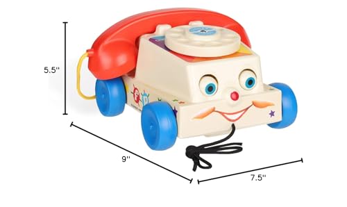 Basic Fun Fisher-Price Classics Retro Chatter Phone | Classic Pretend Play Toy