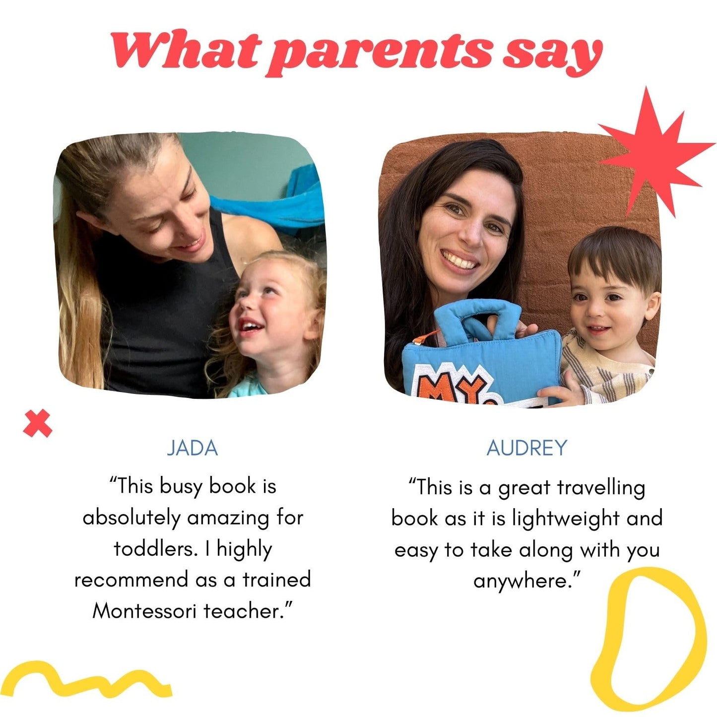 BAVY My Quiet Book – Toddler Travel Toy & Montessori Busy Book for 1–4 Year Olds