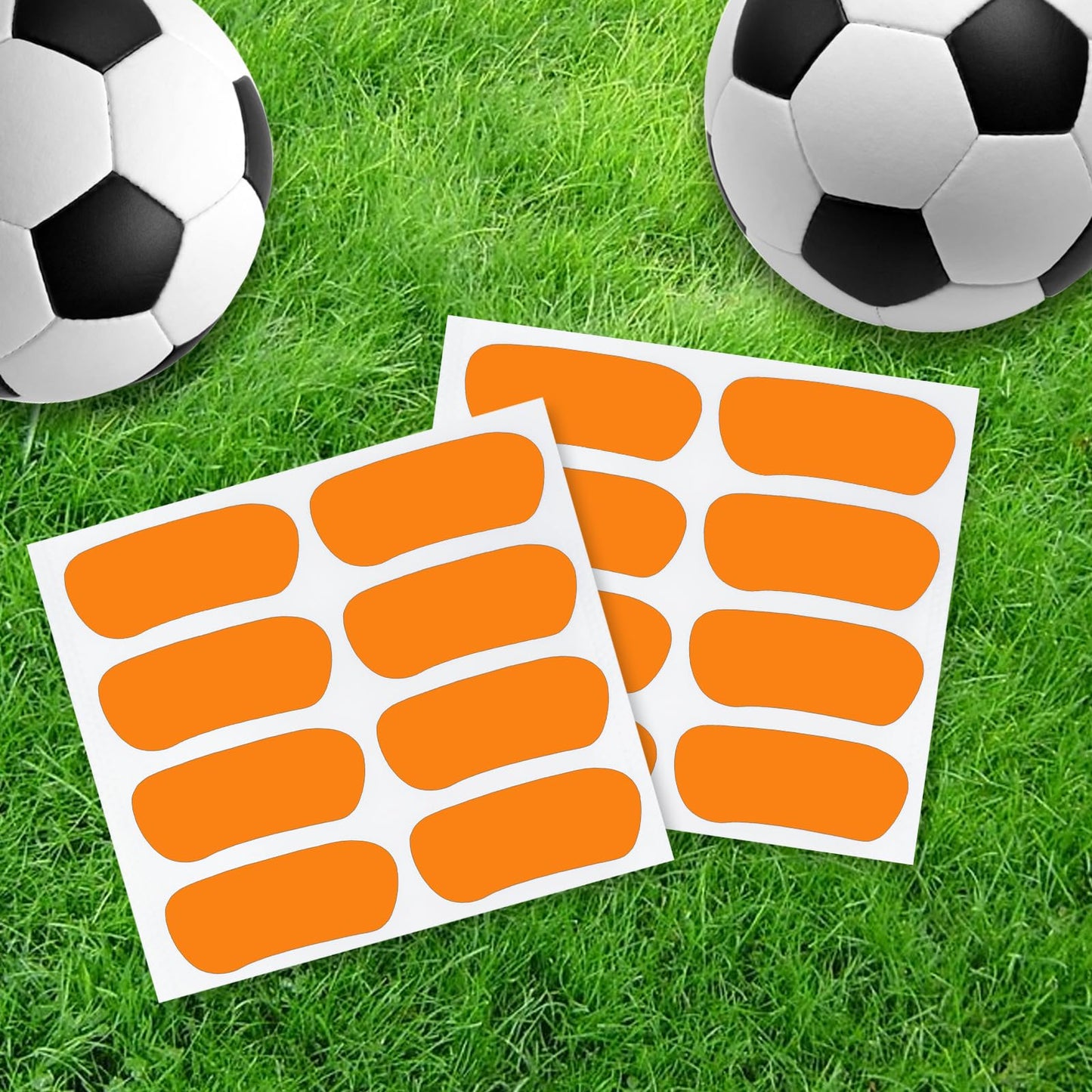 Bawusou 100 Pairs Sports Eye Black Stickers Set with 2 Pencils – Baseball, Football, Softball, Lacrosse (Orange)