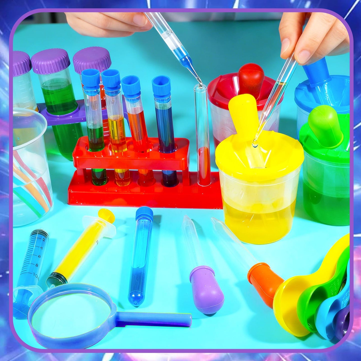 Bbiamsleep 37-Piece Science Kit for Kids | Beakers, Test Tubes & Droppers Set