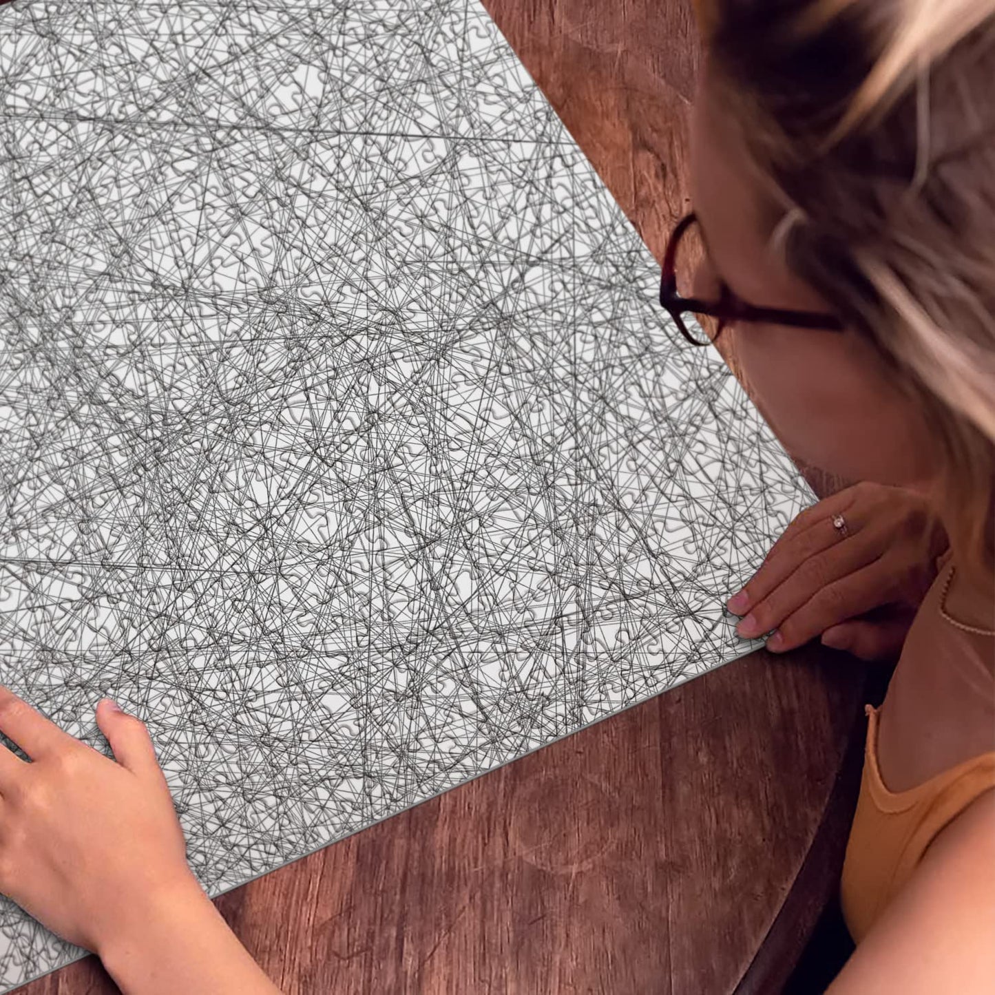 BBOLDIN Hard Puzzles for Adults • 1000-Piece Impossible Line Puzzle