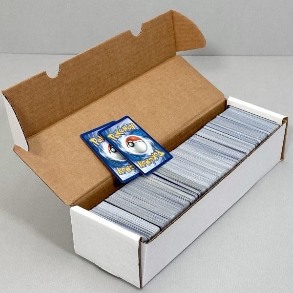 BCW Single Row Gaming Card Storage Box - 1000 Card Capacity | Corrugated Cardboard Holder