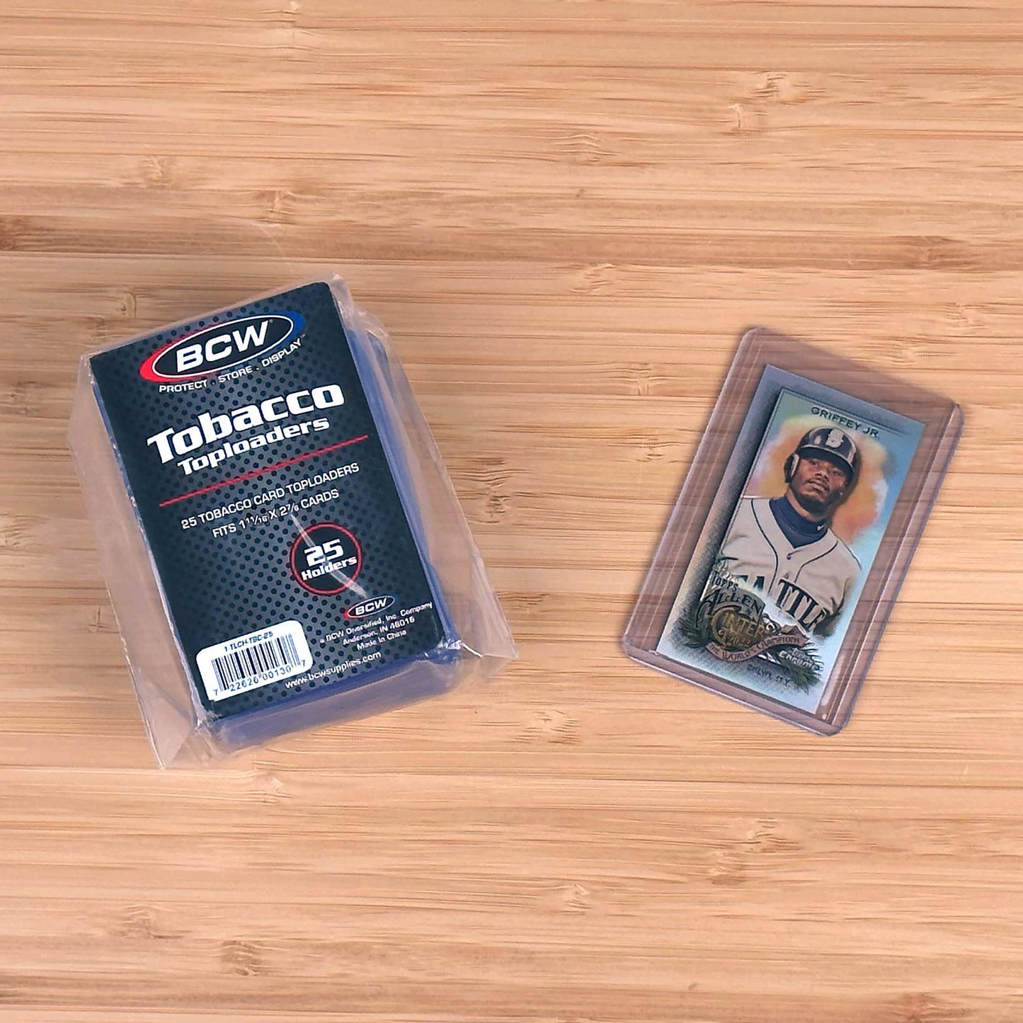 BCW Tobacco Card Topload Holder – Pack of 25 | Mini Card Protector for Topps T205, T206 & Allen & Ginter | PVC Card Storage